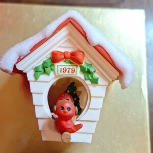 Hallmark ready for Christmas dated ornament 1979 birdhouse in the Box